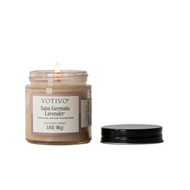 Votivo Saint Germain Lavender 2.8 oz Discovery Candle | Soy Wax Blend | Floral Scent | 25 Hour Burn Time | Candles for Home Scented | Candle Gifts | Highly Scented