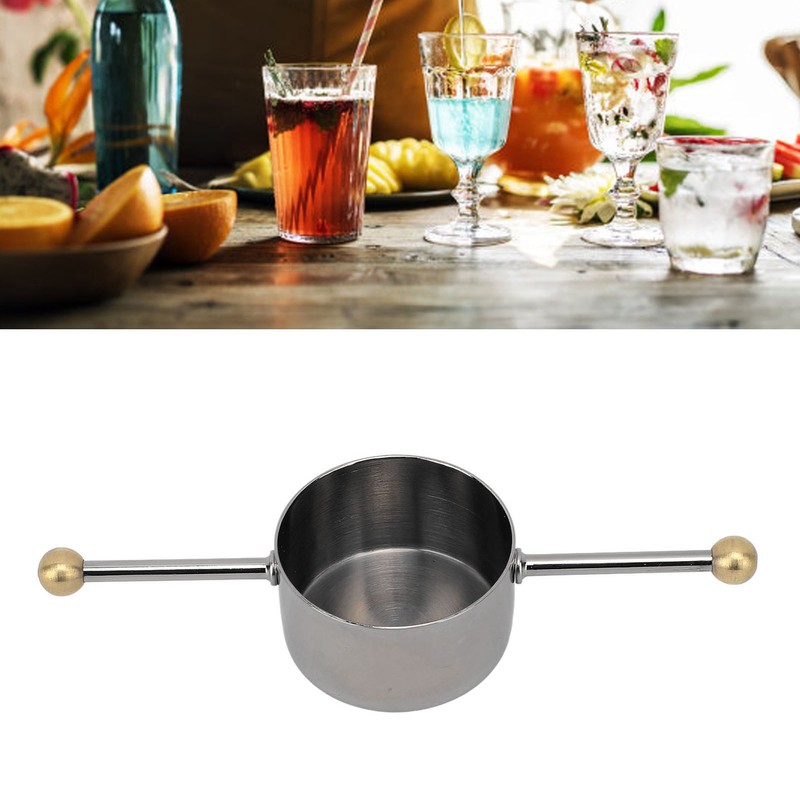 Bartender Measuring Cup 30ml Precise Control Double Bead Stainless Steel