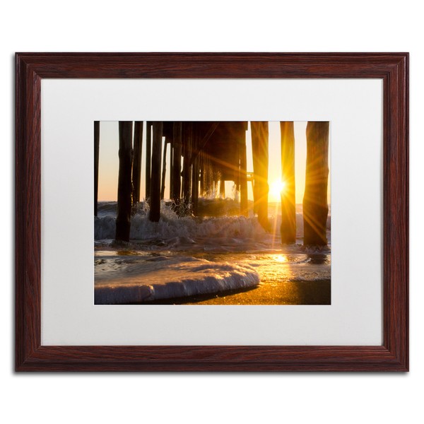 Sea Foam In The Sunlight by PIPA Fine Art, White Matte, Wood Frame 16x20-Inch