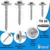 Stahlia Plumber Screws with Sealing Washer 4.5 x 45 mm