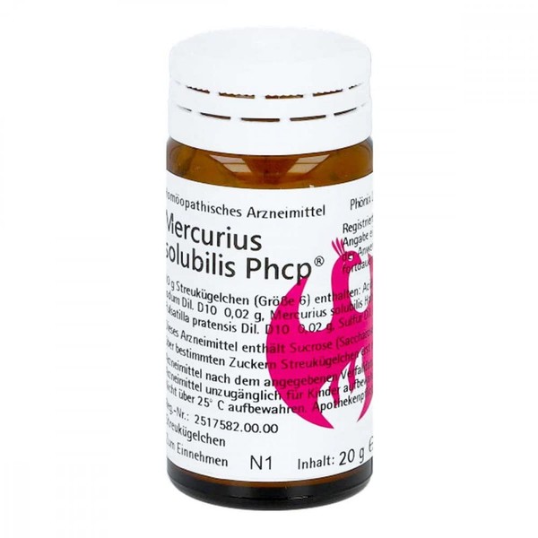 MERCURIUS SOLUBILIS PHCP Globules 20 g