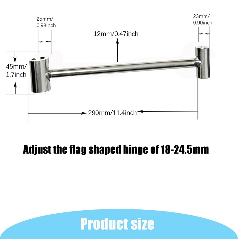 JQHUJNY Door Hinge Gap Adjusting Wrench Tool, Upgraded Rolled Steel