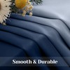 HOMEIDEAS Navy Blue 100% Ombre Blackout Curtains for Bedroom, 52