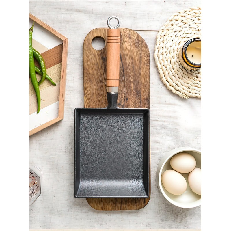 Rong Tian X Pre-Seasoned Cast Iron Tamagoyaki Pan - 9x7