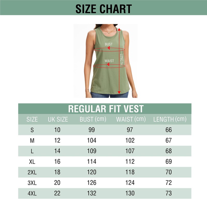 The Essentials Wardrobe Ladies TEW 3 Pack Vest - Khaki