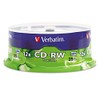 Verbatim CD-RW 700MB 2X-12X Rewritable Media Disc - 25 Pack