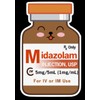 Missmee's Craft Run 4" Midazolam Sticker Cute Kawaii Medical Nurse Doctor Stickers Medication Versed