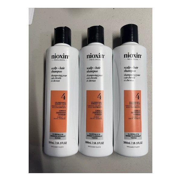 NIOXIN System 4 Cleanser Shampoo 10.1 oz 3 Pack