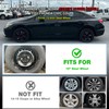 4-Pack Hubcaps Fit for 2006-2011 Honda Civic; Wheel Rim Covers