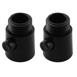 Maxmoral 2PCS Shower Head Shut Off Valve Button Type Water Flow Control Valve RV Bathroom Shower Sprayer Quick Switch Shut Off Valve G1/2 Universal Size Flow Control Valve Black