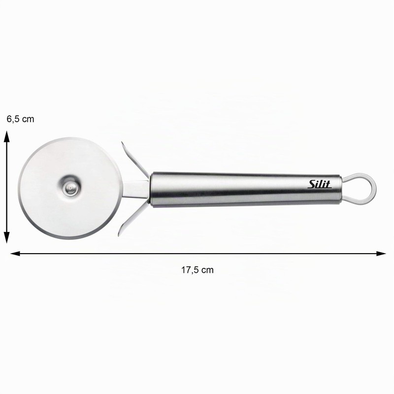 Silit Classic Line Pizza Cutter, 17.5 cm, Pizza Cutter, Polished