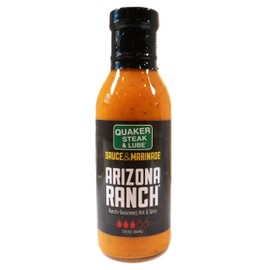 Quaker Steak and Lube Arizona Ranch Wing Sauce - 12 Ounce Glass Bottle of Quaker Steak & Lube Arizona Ranch Sauce