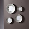 SEI Furniture Silver Sphere Wall 4pc Set-Hammered Mirror
