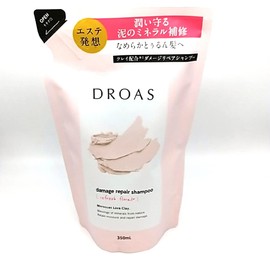 DROAS Damage Repair Shampoo, Refill Pouch, 11.8 fl oz (350 ml), Refreshing Floral Scent, Damage Care, Mud, Moisturizing, Complete Formula, Hair Color, Smooth Texture, Color Retention