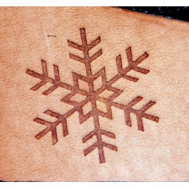 Unbranded SNOWFLAKE #013 Leather Tooling Embossing / Clicker Stamp, Delrin / Acetal, NEW