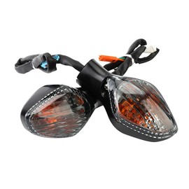 Baceyong 1pc Motorcycle Indicators Motorbike Turning Indicators Amber Light, Motorbike LED Blinker Lamp, Compatible with HONDA CBR500R/CB500F /CB500X/CBR650 F/CB650F 2 Wire, Smoke Lens