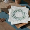 Botanical Wreath Napkins | Green Floral Wedding Birthday Tea Party