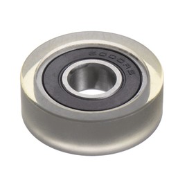 HARFINGTON PU Pulley Roller Bearing 10x32x10mm Polyurethane Coated Guide Wheel for Industrial, Green