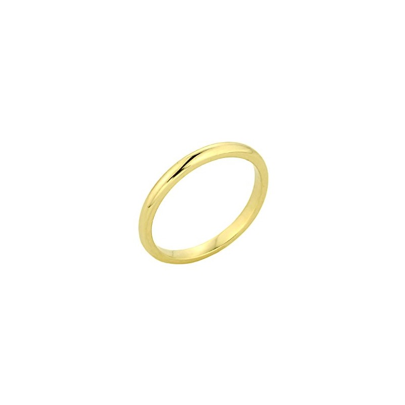 Stackable 10k Yellow Gold Mid Finger Band Above the Knuckle