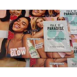 Isle of Paradise LOT OF 29 ISLE OF PARADISE MEDIUM SELF TANNING DROPS FACE & BODY 0.7ML*29=20.3M