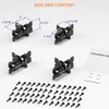 SKYSEN Self-Closing Fence Gate Hinges, Latch, and 24" Drop Rod