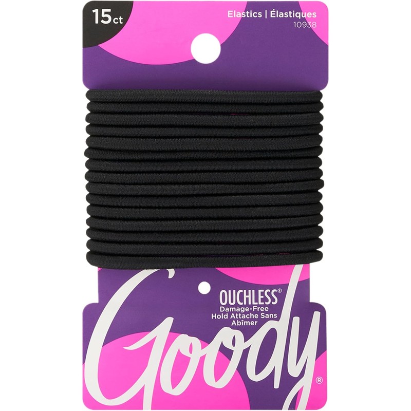 Goody Ouchless trenzado Java Bean elástico, neutro, 30 unidades