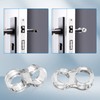 ihaspoko Set of 10 Door Handle Buffers, Transparent Door Stopper