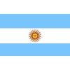 Lot of 10 Argentina Flag Face Stickers 1002 - 1.5" x 2.5"