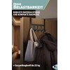 Menz Premium Door Coat Rack, 5 Hooks - Black Door