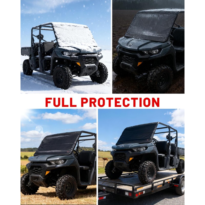 StarknightMT UTV Windshield Snow Cover Compatible with Can-Am Defender 2016-2025