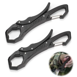 EsiFare Fish Grippers [Set of 2] Outdoor Small Fish Grippers Fish Lip Grippers Fishing Gripper Key Chain Outdoor Mitten Clips Multifunction Reliable Build for Backpacks Belts for Backpacking,