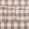 VHC Brands Annie Buffalo Portabella Brown Ruffled Check Farmhouse Kitchen