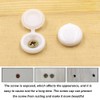 200 Pieces Hinged Screw Cover Caps, Fold Screw Snap Covers