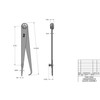 Starrett Firm-Joint Hermaphrodite Caliper with Finely Finished, High-Grade Steel and