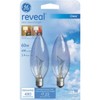 GE Lighting 48714 60-Watt 490-Lumen Reveal Blunt Tip Light Bulb