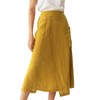 IDEALSANXUN Linen Skirts for Women 2025 Summer Casual Cotton Wrap