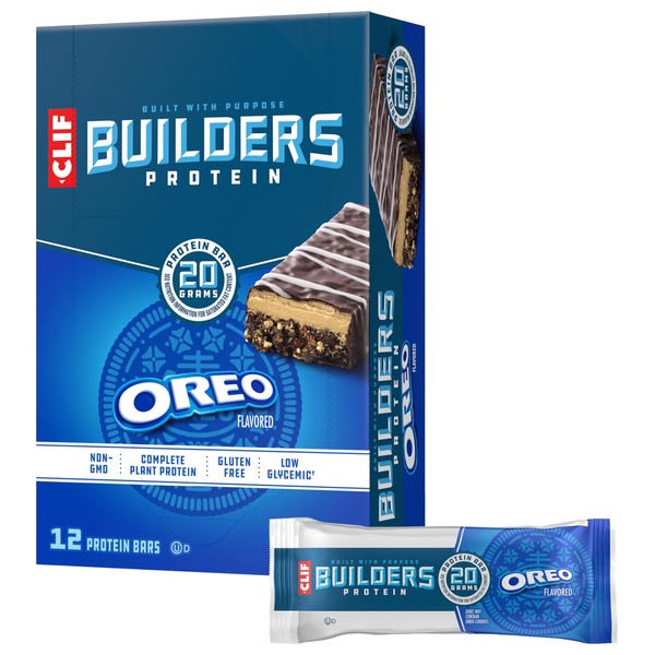 CLIF BUILDERS Protein Bars - OREO-Flavored - 20g Plant Based