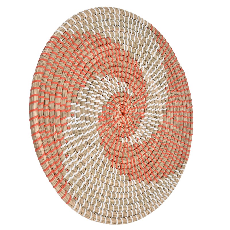 Wall Basket Natural Rattan Exquisite Rustic Decorative Hanging Woven Wall