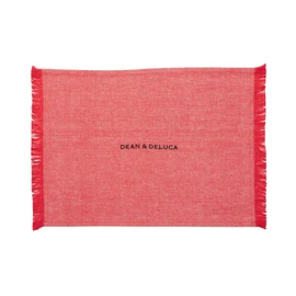 DEAN & DELUCA Cotton Chambray Placemat Red 32x45cm