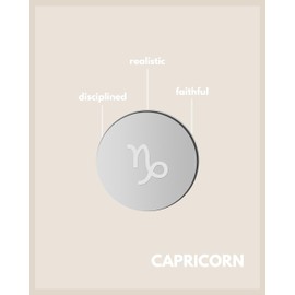 GOOD.designs ® Ladies necklace with zodiac sign (horoscope) zodiac sign jewellery for women (Capricorn - Silver)