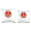 Crackled Yin Yang Symbol Throw Pillow