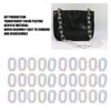 50PCS Acrylic Linking Rings Transparent DIY Assemblable Transparent Color Plating