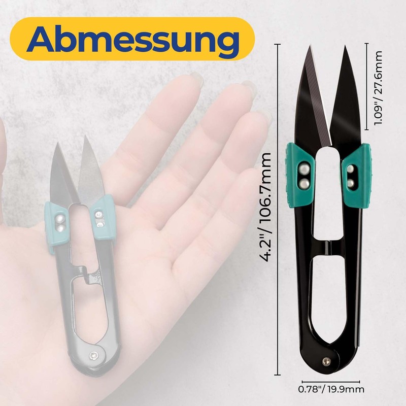 Pack of 6 Thread Scissors Sharp Thread Separator Scissors Wide