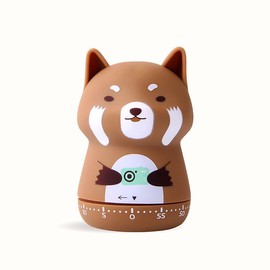 Cute Kitchen Timer,Mechanical Boiled Egg Timer for Cooking,Sports,Beauty,Study (Lesser Panda)