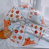XiranYien Jellyfish & Capybara Cartoon Transparent Umbrella – 8-Rib Windproof