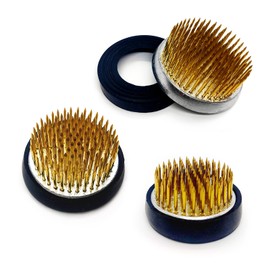 Kenzan Ikebana Flower Set, 3-Piece Set, 1.2 inches (3 cm), 1.6 inches (4 cm), 2.0 inches (5 cm), Rubber, Anti-Slip, Mini, Round Shape, Coco Plaza Original Packaging