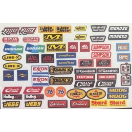 CSC Racing Designs 1/10 Scale R/C Racing Vinyl Decal/Sticker Sheet W/ Sponsor Sticker Mtn Dew #9