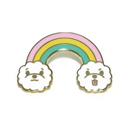 Noristudio Rainbow Bichon Rainbow Enamel Pin