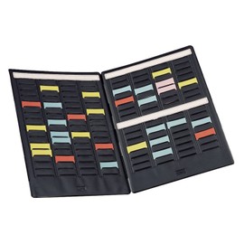 Val-Rex Mini-Player Card Planner with Cover Flaps and 4 Strips of 17 Size 1.5 Panels
