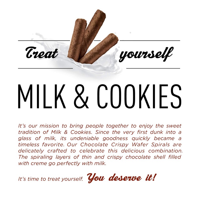 got milk? Wafer Spirals, Chocolate, 14 Oz. Tin with 36